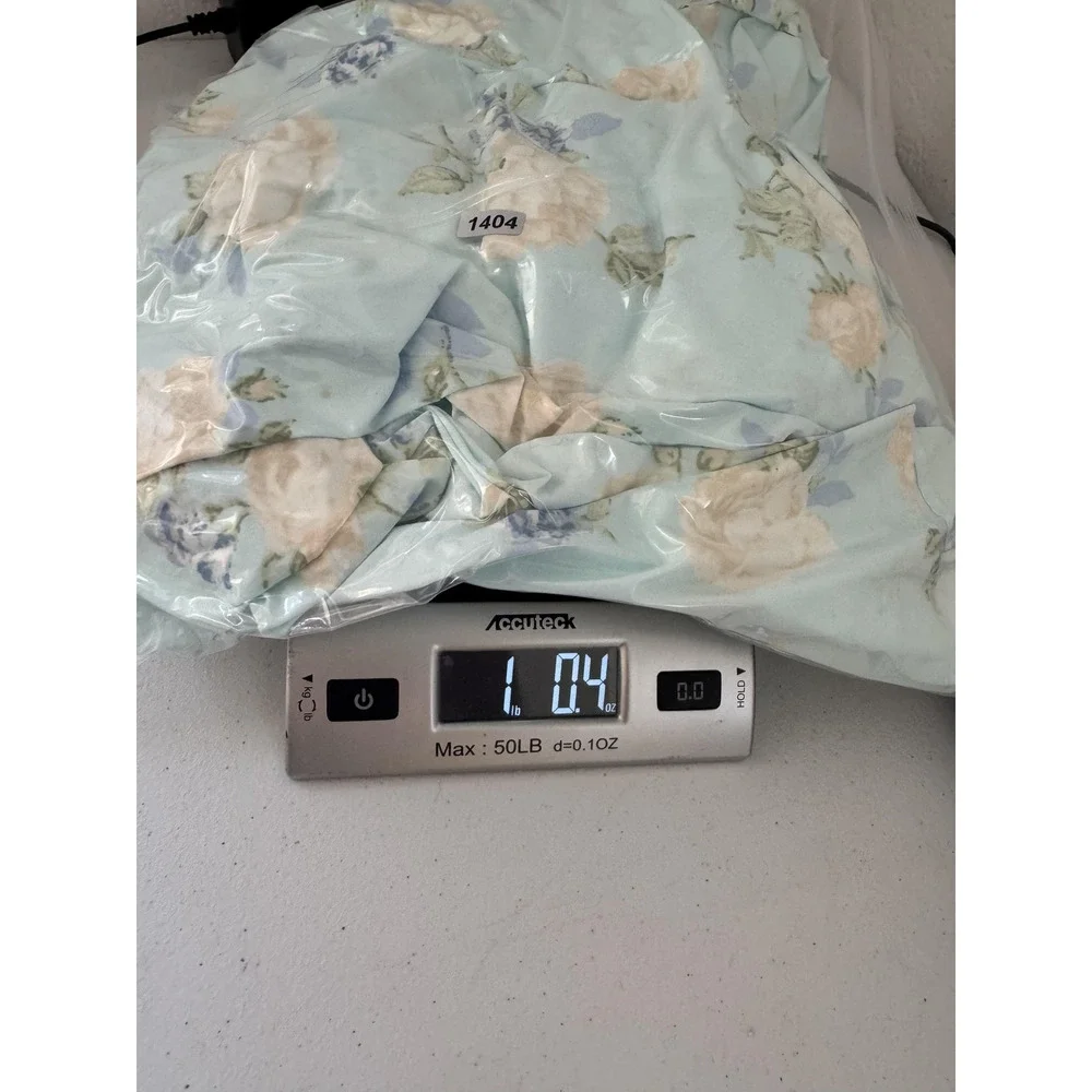 LoveShackFancy Dress Womens 8 Blue Floral Puff Sleeve Maxi Ruffle Cottagecore - Picture 12 of 12